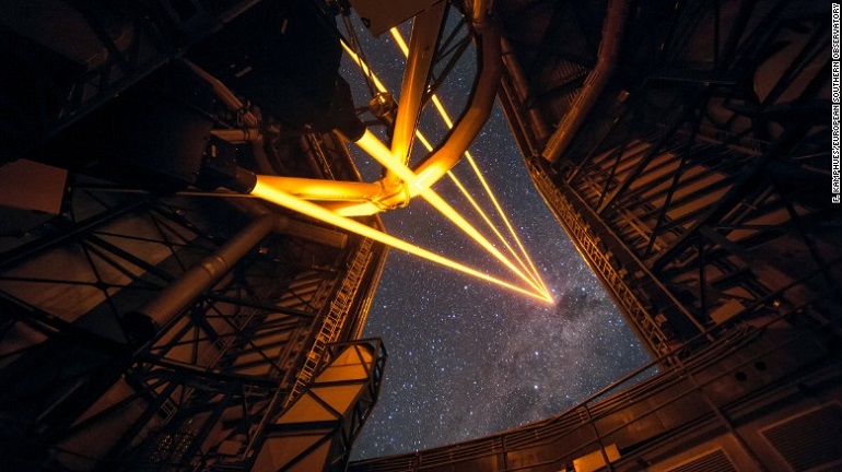 Lasers-Telescope-Chile
